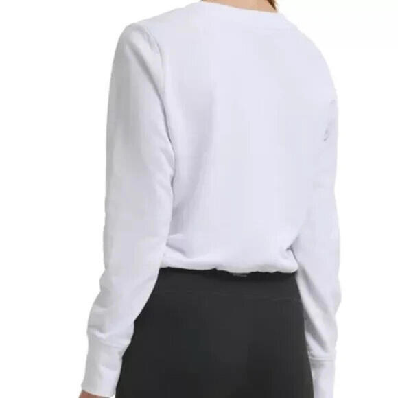 New Women's Calvin Klein Performance Women's Cinched Logo Sweatshirt, Size XS - Picture 3 of 3